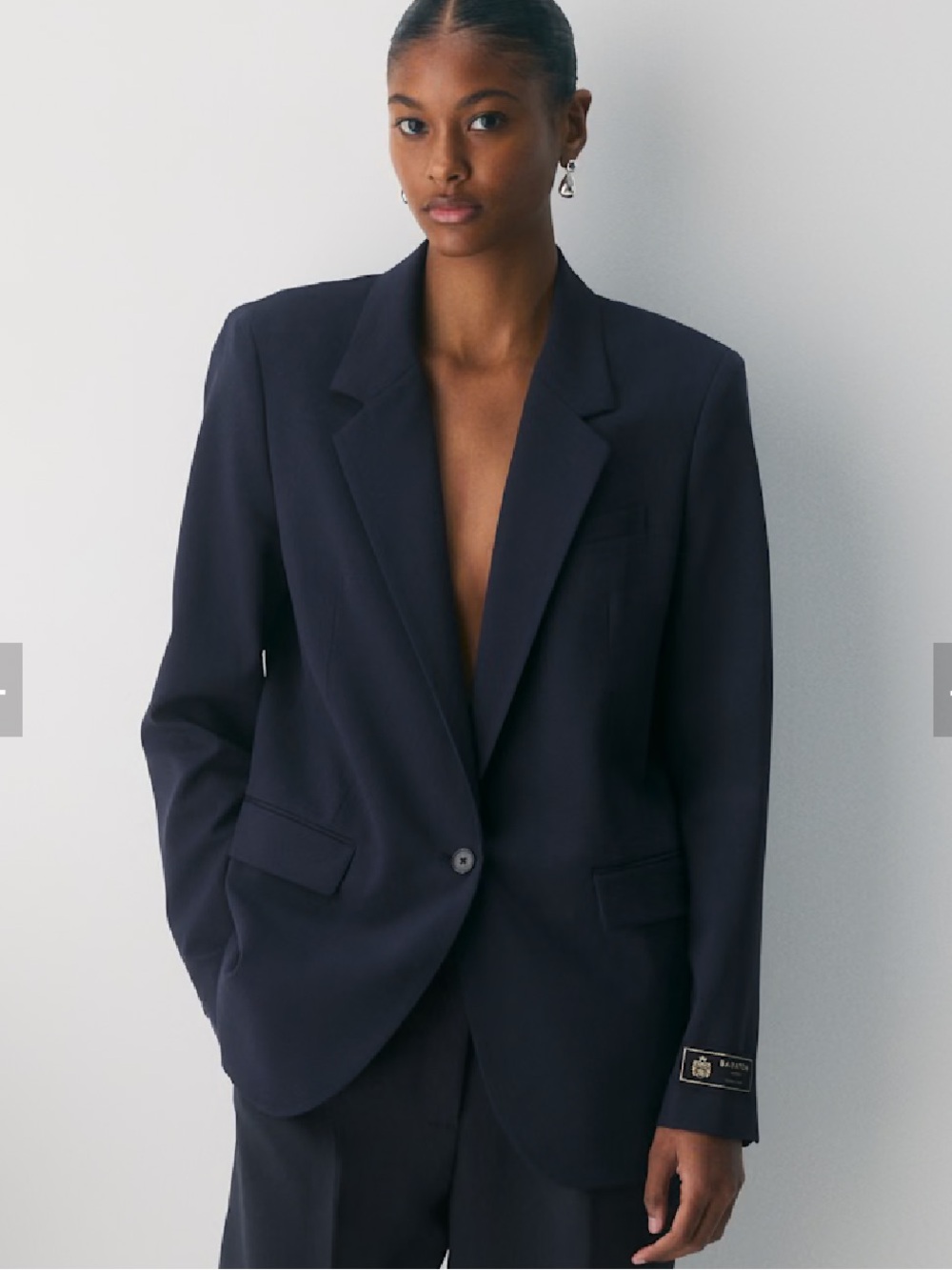 NWT Aritzia Babaton Eureka Navy Single-Button Tailored Blazer Size 0